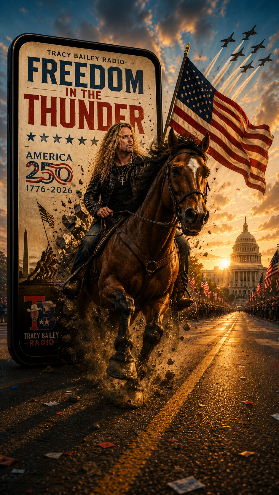 Freedom in the Thunder — Tracy Bailey Radio — America 250